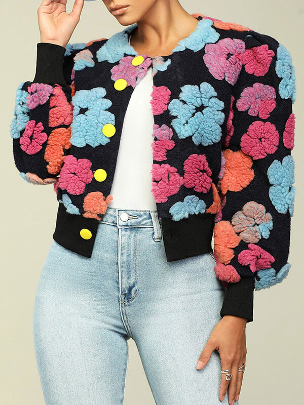 Floral Bomber Jacket