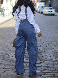 Beautiedoll Cargo Denim Overalls