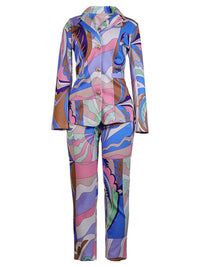 Printed Blazer & Pants Set