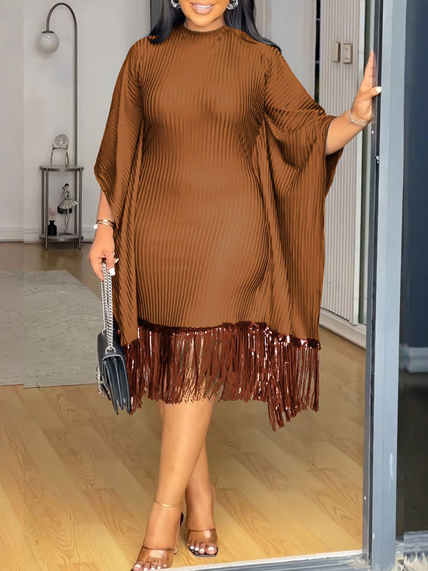 Fringe Combo Dress