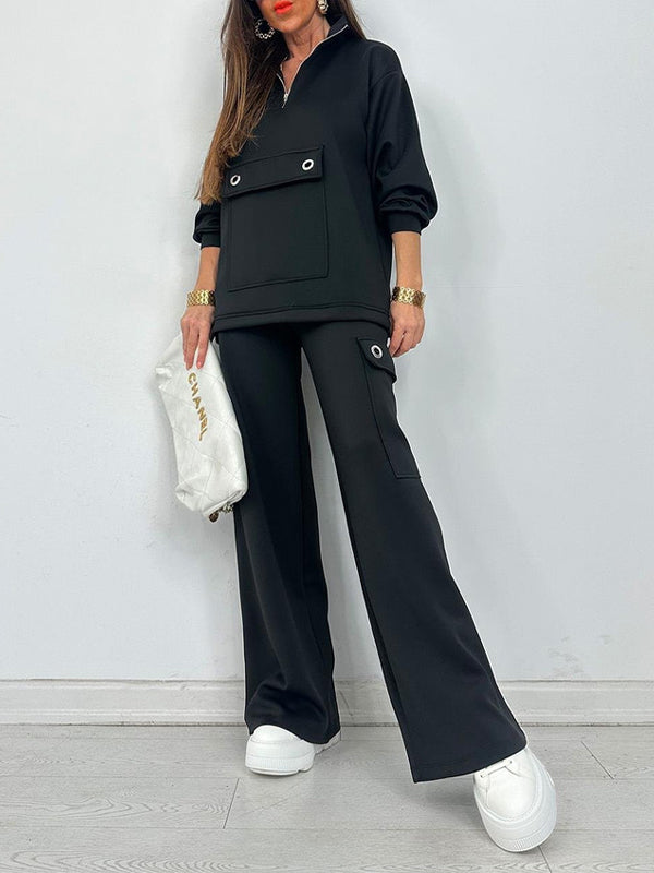 Zip Sweatshirt & Pants Set