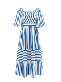 Stripe Ruffle Dress