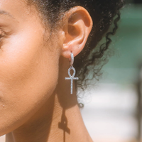 Ankh Key Earrings