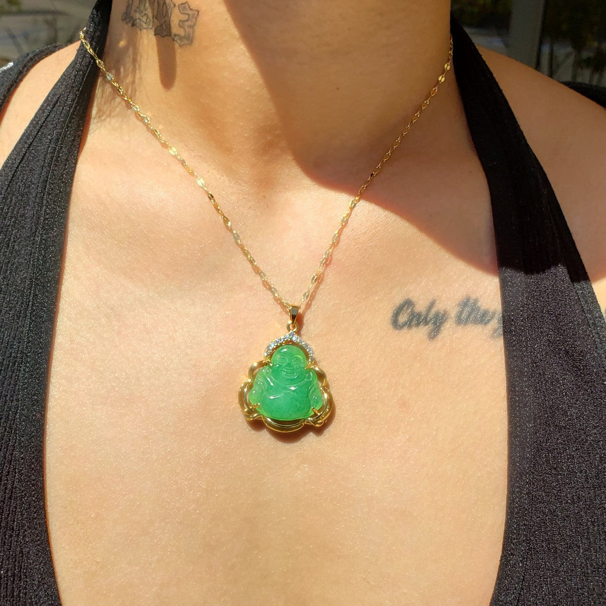 Jade Buddha Necklace