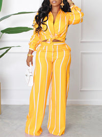 Beautiedoll Stripe Shirt & Pants Set