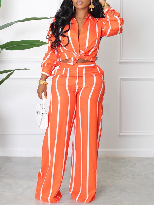 Beautiedoll Stripe Shirt & Pants Set