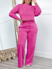 Beautiedoll Solid Sweatshirt & Pants Set