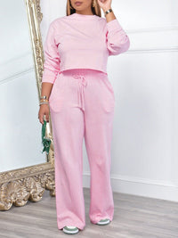 Beautiedoll Solid Sweatshirt & Pants Set