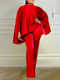 Beautiedoll Satin Cape Top & Pants Set