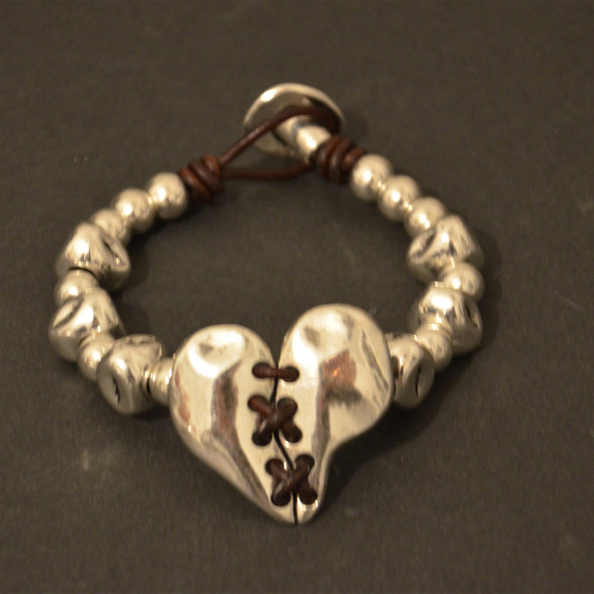 Heart Leather Bracelet