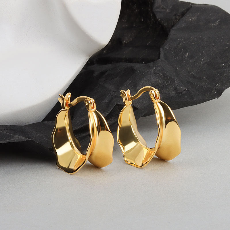 Chunky Hoops Earrings