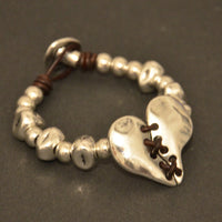 Heart Leather Bracelet