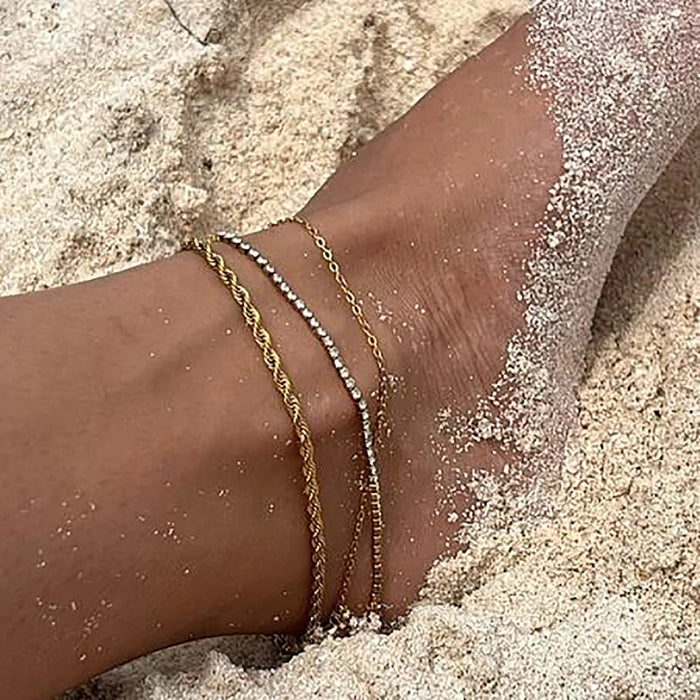 2mm Waterproof Rope Anklet