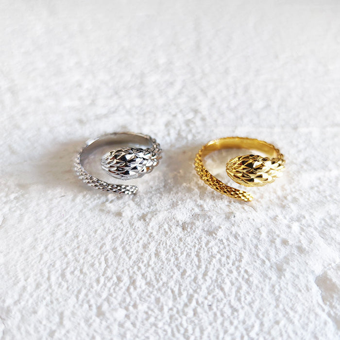 Snake Textured Ring